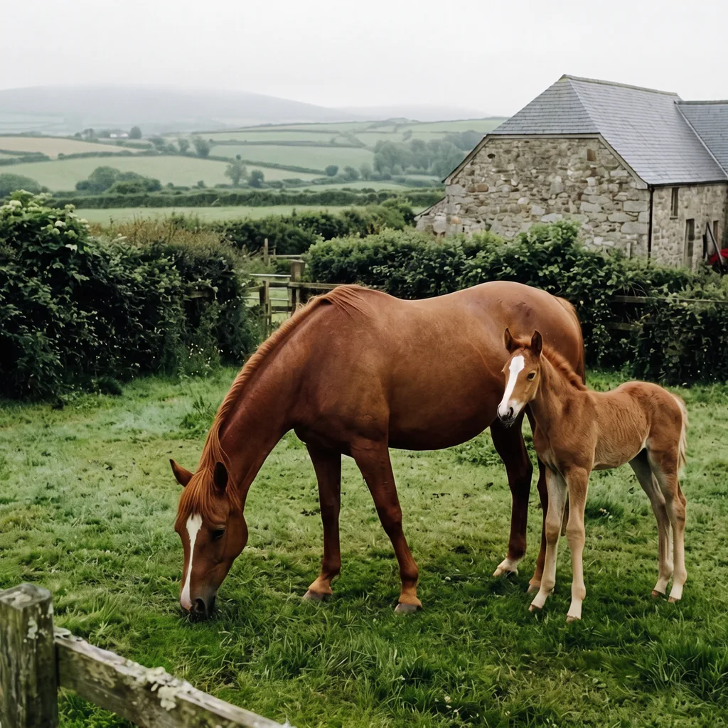 Élevage de chevaux au Legrand Chantal, Saint-Pierre-d'Eyraud